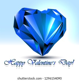 Abstract background line heart blue