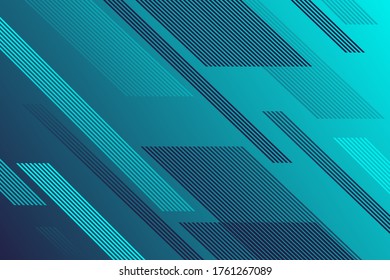 Resumen del vector gráfico de textura de patrón de línea de fondo. Moderna tecnología de diseño geométrico. Ilustración de forma de luz digital azul. Elegante ola futurista de rayas. Decorativo banner de tecnología diagonal.