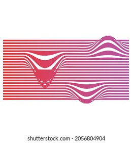 Abstract background with line pattern vector. Japanese wave template. Vector illustration