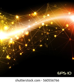 abstract background with  line point