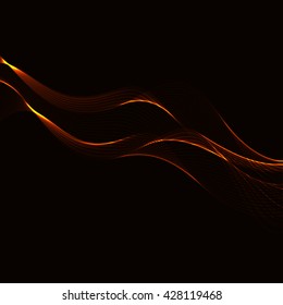 abstract background line red and Orange