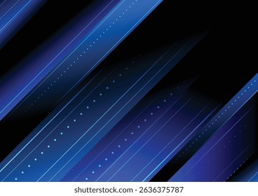 Línea de fondo Abstractas rayado arte azul brillante, movimiento en un patrón de fila. Concepto de tecnología de velocidad de neón color de una sola línea de color de haz de gradiente suave, página de aterrizaje de gráficos por computadora para el Sitio web.