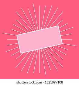 abstract background Line sunburst style vector color pink  
