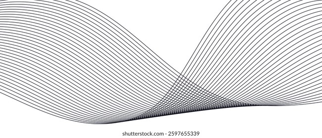 abstract background with line wave