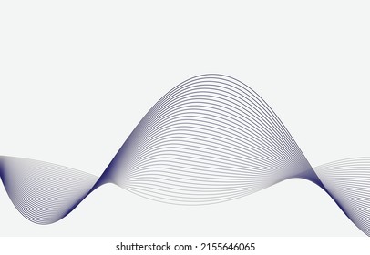 Abstrakter Hintergrund, Zeilenwellenelement, Klangspektrum-Equalizer-Bildschirmhintergrund, Vektorgrafik der futuristischen Teilchentechnologie.
