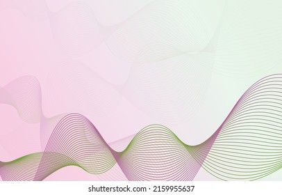 Abstract background, line wave element, sound spectrum equalizer wallpaper, vector futuristic particle technology illustration.