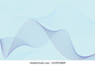 Abstract background, line wave element, sound spectrum equalizer wallpaper, vector futuristic particle technology illustration.
