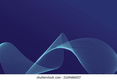 Fondo abstracto, elemento de onda de línea, fondo de pantalla del ecualizador del espectro de sonido, ilustración de tecnología de partículas futuristas vectoriales.