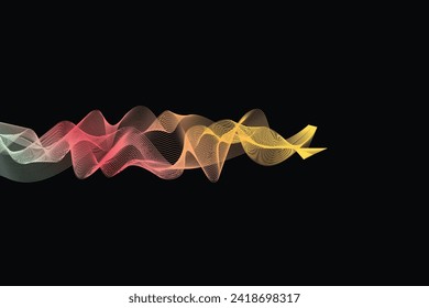 abstract background line wave energy