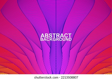 fondo abstracto con estilo de onda de línea
