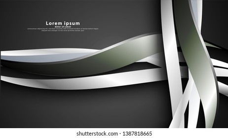 abstract background line wave . vector illustration
