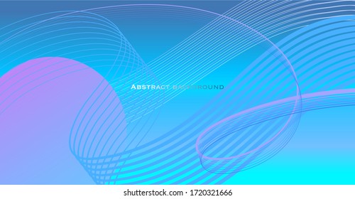 Abstract background with linear pattern. Geometric style. Template for banner, cover, presentation, landing page, leaflet. Horizontal banner with title. Waves.