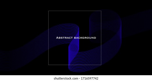 Abstract background with linear pattern. Horizontal template for banner, cover, landing page, leaflet. Minimalism. Dynamic wave. Title.