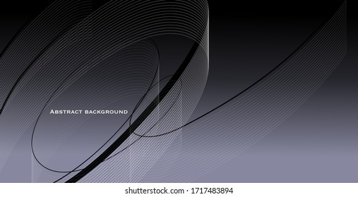 Abstract background with linear pattern. Horizontal template for banner, cover, landing page, leaflet. Minimalism. Dynamic wave. Title.