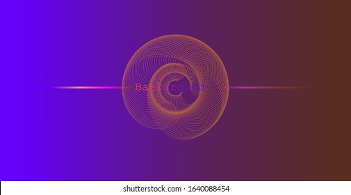 Abstract background with linear swirl. Flash line. Template for banner, cover, landing page.