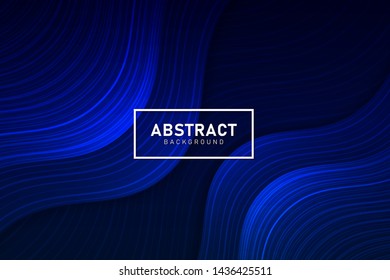 Abstract background with linear waves. Trendy cover with stripes. 3d wavy effect. Wavy abstract lines for Web Design.