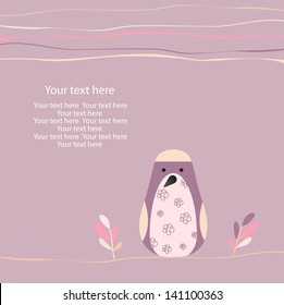 abstract background with lines  bird