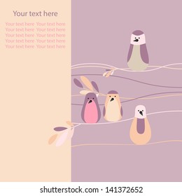 abstract background with lines  bird