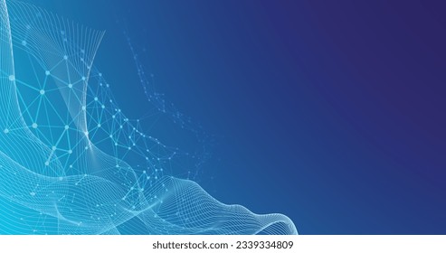 abstract background with lines. blue geometric background. Dynamic shapes composition with lines. abstract background paper shine and layer element vector for presentation design