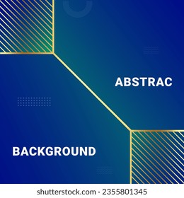 Abstract background with lines of blue and golden
