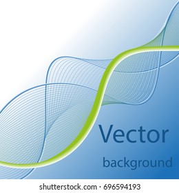 Abstract background of lines in blue tones