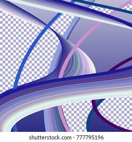 Abstract background with lines in blue tones
