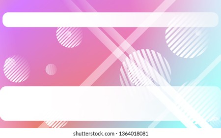 Abstract Background with Lines, Circle. Design For Your Header Page, Ad, Poster, Banner. Vector Illustration with Color Gradient