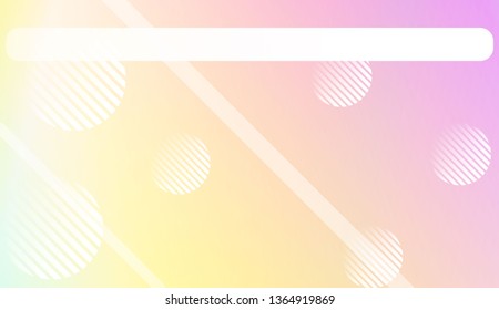 Abstract Background with Lines, Circle. Design For Your Header Page, Ad, Poster, Banner. Vector Illustration with Color Gradient