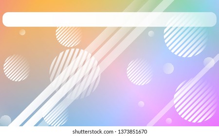 Abstract Background with Lines, Circle. Design For Your Header Page, Ad, Poster, Banner. Vector Illustration with Color Gradient