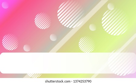 Abstract Background with Lines, Circle. Design For Your Header Page, Ad, Poster, Banner. Vector Illustration with Color Gradient