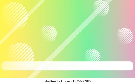 Abstract Background with Lines, Circle. Design For Your Header Page, Ad, Poster, Banner. Vector Illustration with Color Gradient