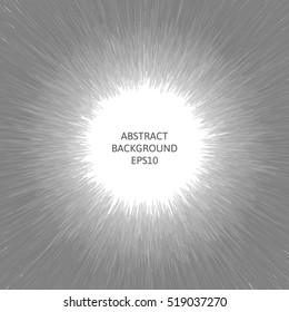 Abstract background with lines and circle are white. Monochrome image.