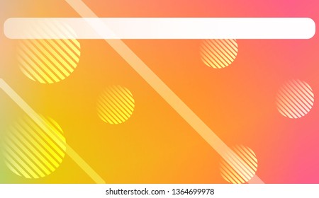 Abstract Background with Lines, Circle. For Your Design Wallpaper, Presentation, Banner, Flyer, Cover Page, Landing Page. Vector Illustration with Color Gradient
