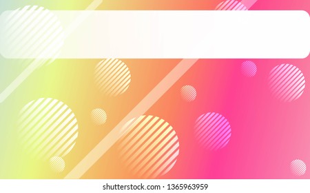 Abstract Background with Lines, Circle. For Your Design Wallpaper, Presentation, Banner, Flyer, Cover Page, Landing Page. Vector Illustration with Color Gradient