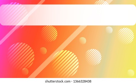 Abstract Background with Lines, Circle. For Your Design Wallpaper, Presentation, Banner, Flyer, Cover Page, Landing Page. Vector Illustration with Color Gradient