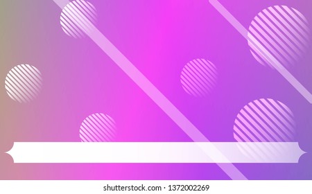 Abstract Background with Lines, Circle. For Your Design Wallpaper, Presentation, Banner, Flyer, Cover Page, Landing Page. Vector Illustration with Color Gradient