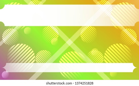 Abstract Background with Lines, Circle. For Your Design Wallpaper, Presentation, Banner, Flyer, Cover Page, Landing Page. Vector Illustration with Color Gradient