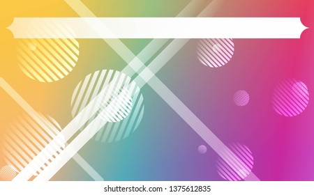 Abstract Background with Lines, Circle. For Your Design Wallpaper, Presentation, Banner, Flyer, Cover Page, Landing Page. Vector Illustration with Color Gradient