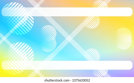 Abstract Background with Lines, Circle. For Your Design Wallpaper, Presentation, Banner, Flyer, Cover Page, Landing Page. Vector Illustration with Color Gradient