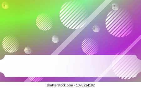 Abstract Background with Lines, Circle. For Your Design Wallpaper, Presentation, Banner, Flyer, Cover Page, Landing Page. Vector Illustration with Color Gradient