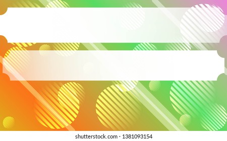 Abstract Background with Lines, Circle. For Your Design Wallpaper, Presentation, Banner, Flyer, Cover Page, Landing Page. Vector Illustration with Color Gradient