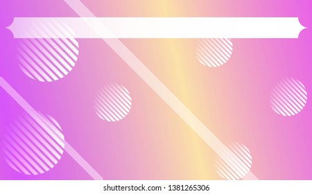 Abstract Background with Lines, Circle. For Your Design Wallpaper, Presentation, Banner, Flyer, Cover Page, Landing Page. Vector Illustration with Color Gradient