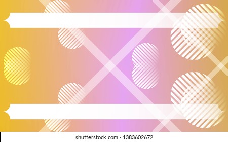 Abstract Background with Lines, Circle. For Your Design Wallpaper, Presentation, Banner, Flyer, Cover Page, Landing Page. Vector Illustration with Color Gradient