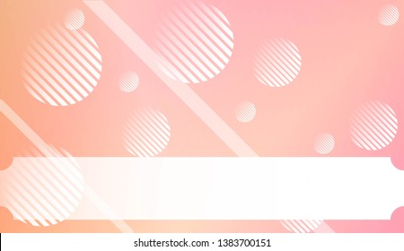 Abstract Background with Lines, Circle. For Your Design Wallpaper, Presentation, Banner, Flyer, Cover Page, Landing Page. Vector Illustration with Color Gradient