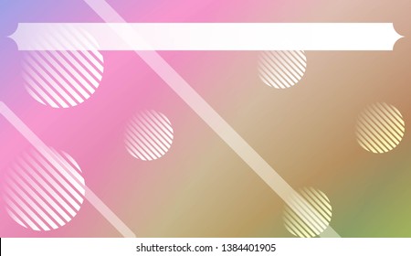 Abstract Background with Lines, Circle. For Your Design Wallpaper, Presentation, Banner, Flyer, Cover Page, Landing Page. Vector Illustration with Color Gradient