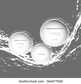 Abstract background with lines and circles