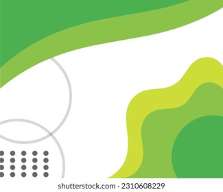Fondo abstracto con líneas y círculos combinados con una combinación de colores armoniosos verdes, elegante, minimalista, moderno 