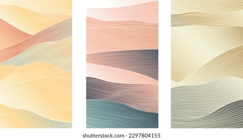 abstract background and lines   colorful art natural landscape background 