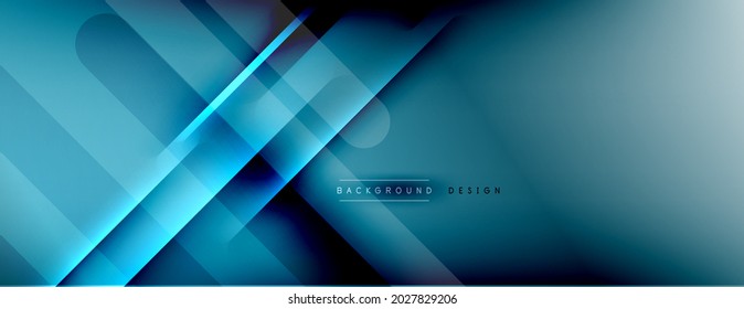 Abstract background - lines composition created with lights and shadows. Technology or business digital template. Trendy simple fluid color gradient abstract background with dynamic