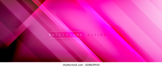 Abstract background - lines composition created with lights and shadows. Technology or business digital template. Trendy simple fluid color gradient abstract background with dynamic